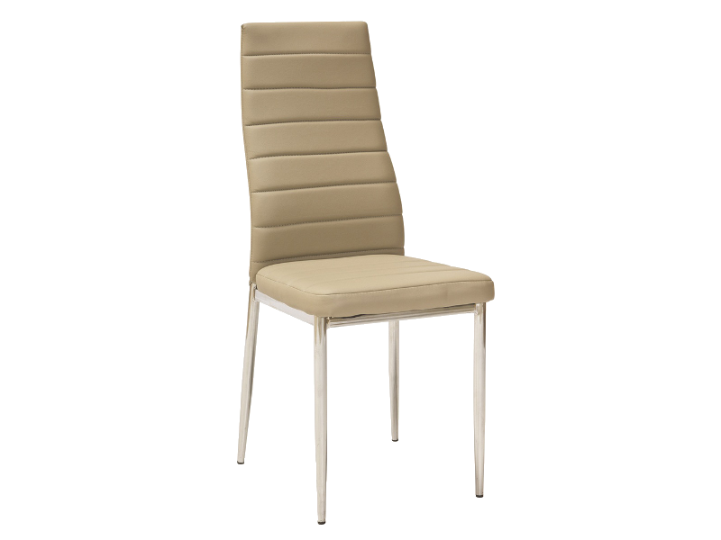 Jídelní židle H261 EKOKŮŽE tmavě béžová