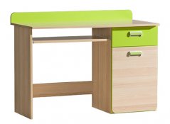 Pracovní stůl LIMO L10 jasan/zelená