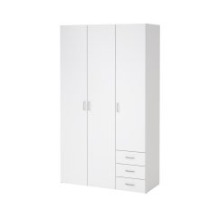 Skříň Sid 3d3s 409 bílá/bílý lesk