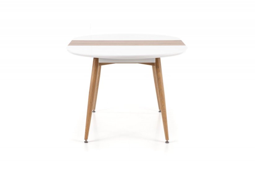 Rozkladací jedálenský stôl EDWARD 120(200)x100 dub san remo/biely