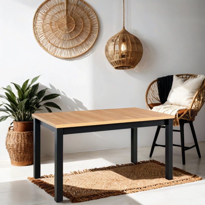 Rozkládací jídelní stůl MODENA 1 P výběr z barev 140(180)x80