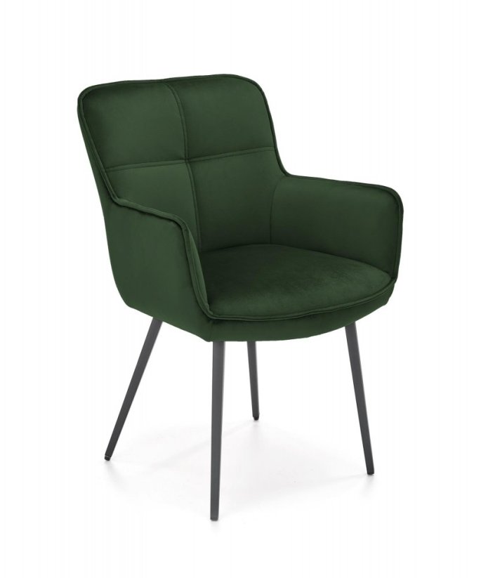 Jídelní židle / křeslo K463 tmavě zelená