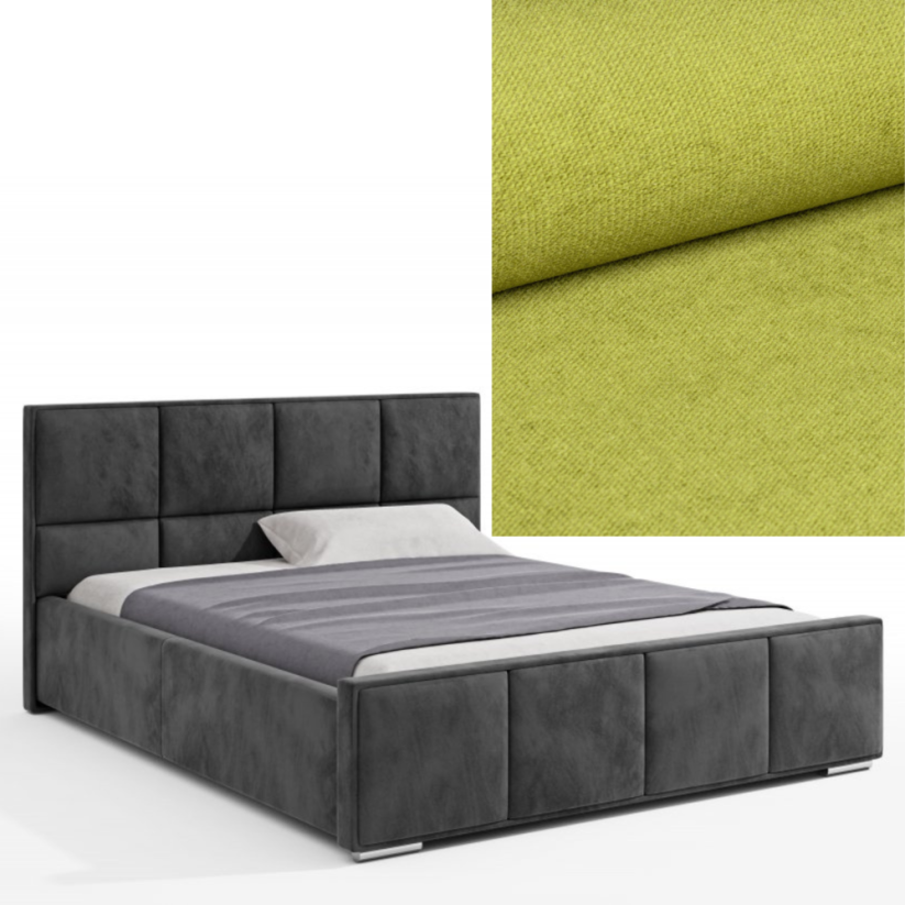 Čalouněná postel BELLA 120x200 výběr z barev - Výběr potahové látky (MD): KRONOS_16
