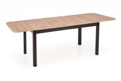 Rozkladací jedálenský stôl FLORIAN 160(228)x90 dub artisan/čierny