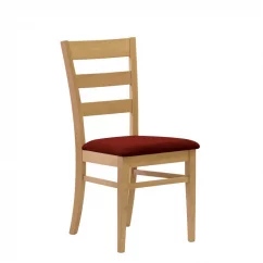 Jídelní židle VIOLA s čalouněným sedákem - výběr z odstínů