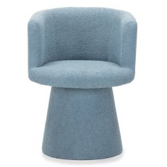 Čalouněné otočné křeslo OTAKAR světle modrá