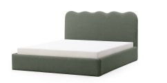 Čalúnená posteľ ANDULA 160x200 tmavo zelená