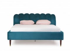 Čalouněná postel LINA tyrkysová 160x200