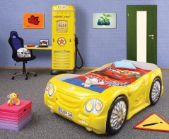 Detská posteľ SLEEP CAR žltá