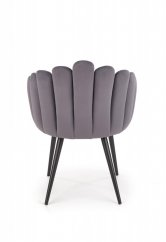 Jedálenská stolička / kreslo K410 sivá