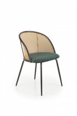 Jídelní židle / křeslo K508 tmavě zelená