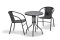 Balkonová sestava BISTRO SET 2+1 černá