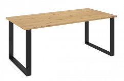 Jídelní stůl PILGRIM černá/artisan 185x90