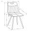 Jedálenská stolička K521 horčicová