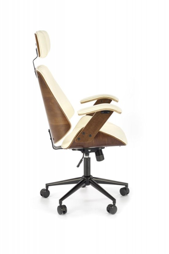 Kancelářská židle IGNAZIO ořech/krémová