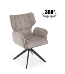 Jedálenská stolička / kreslo K601 sivá