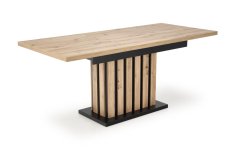 Rozkladací jedálenský stôl LAMELLO 160(210)x90 dub artisan/čierny