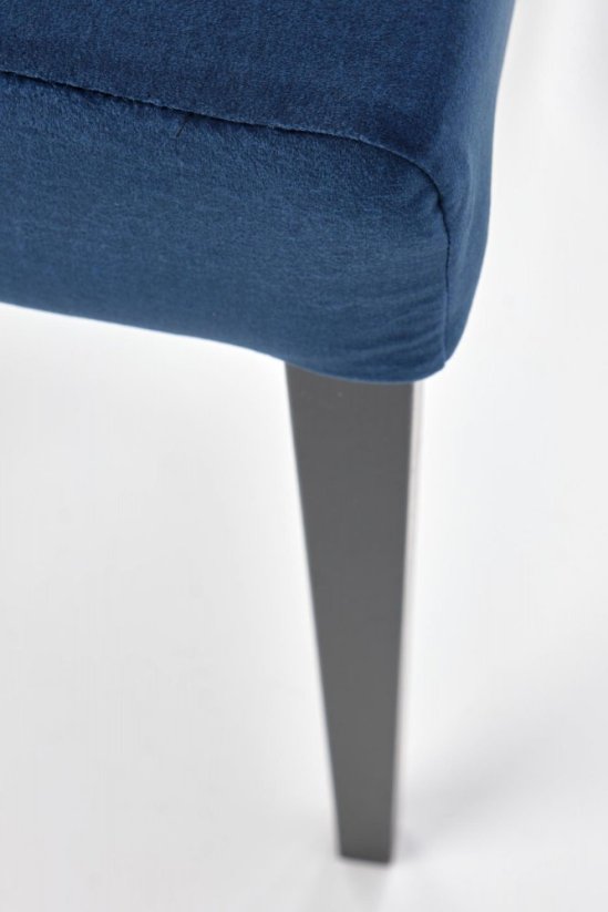 Jedálenská stolička CLARION 2 velvet modrá