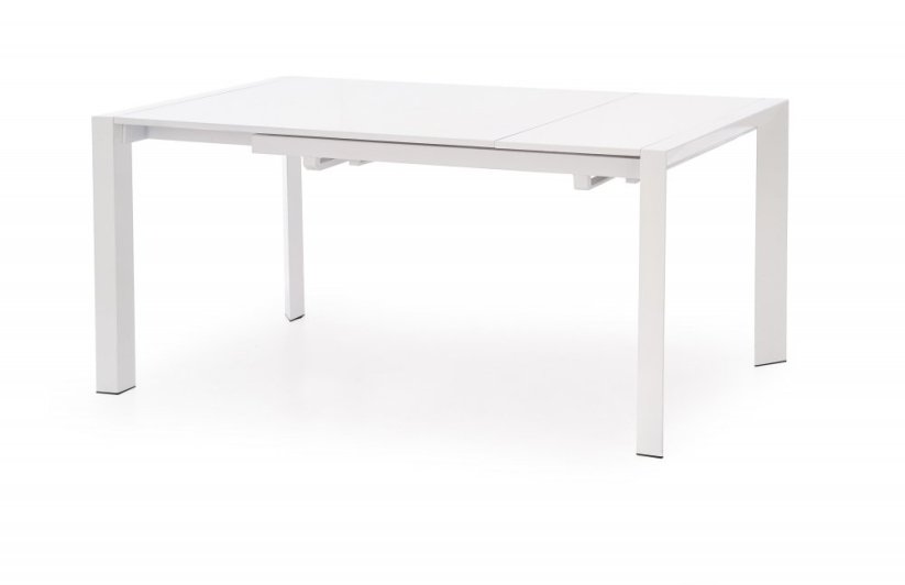 Rozkládací jídelní stůl STANFORD 130(210)x80 bílý