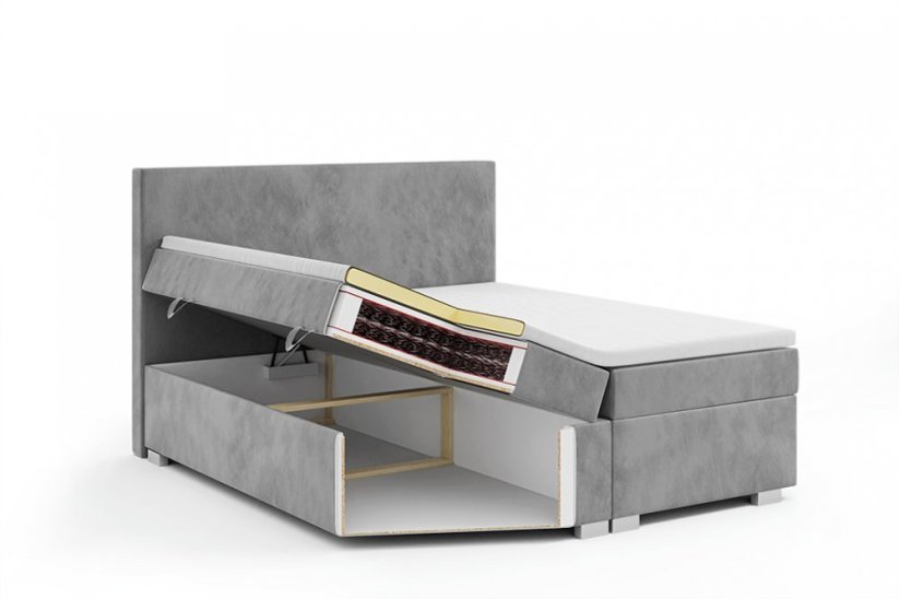 Kontinentální Boxspring postel CARINA 160x200 výběr z barev - výprodej skladu