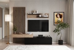 Obývacia zostava CAMINO dub artisan/čierna