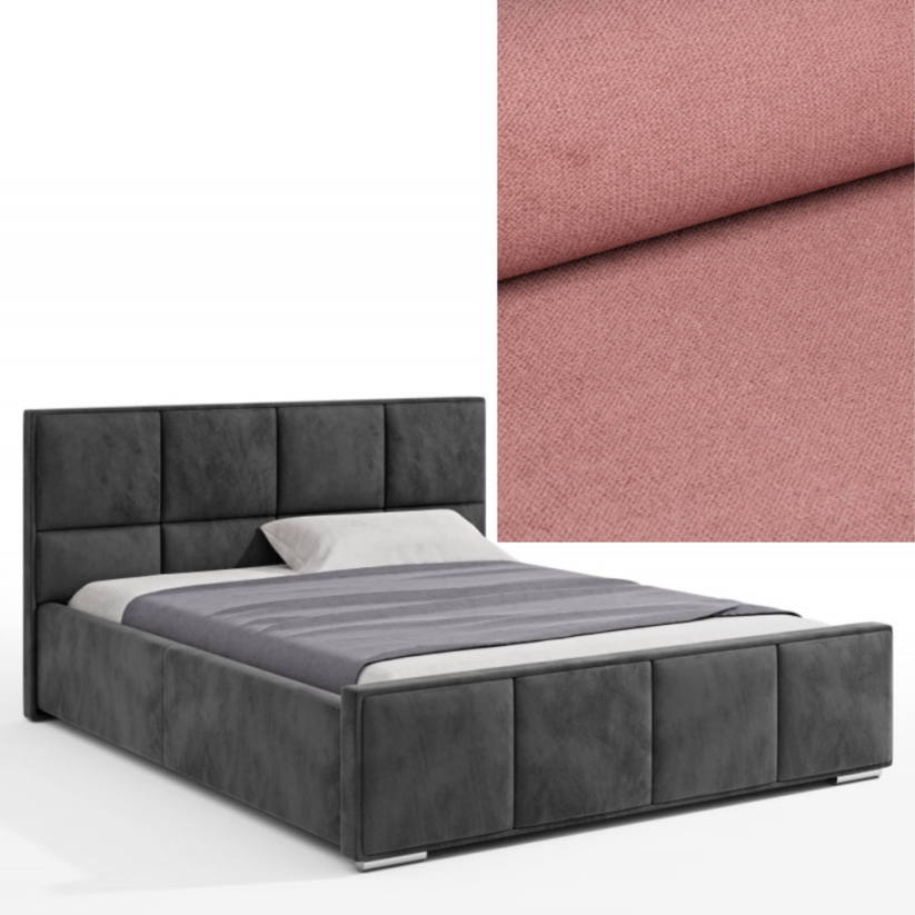 Čalouněná postel BELLA 120x200 výběr z barev - Výběr potahové látky (MD): KRONOS_29