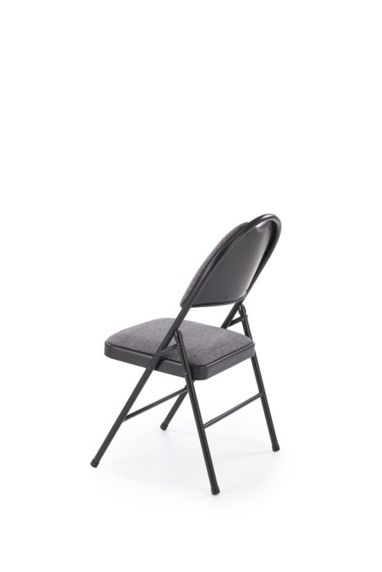 Skladacia stolička K566 čierna/sivá