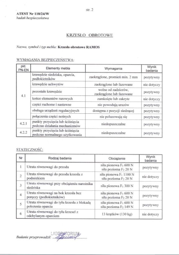 Kancelárska stolička RAMOS čierna