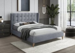 Čalouněná postel ESTELLA 160x200 šedá