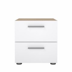 Noční stolek Pedro 500 dub sonoma/bílý lesk