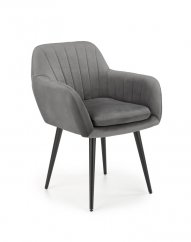 Jedálenská stolička / kreslo K429 sivá