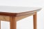 Rozkladací jedálenský stôl BARRET 90(190)x80 biely mat/dub lefkas