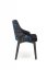 Jedálenská stolička ENDO velvet čierna
