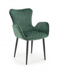 Jedálenská stolička / kreslo K427 tmavo zelená