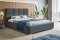 Čalouněná postel BED 7 200x200 tmavě šedá
