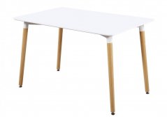 Jedálenský stôl MODENA II biely 120x80