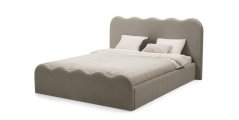 Čalouněná postel TÁŇA 160x200 Now or never šedohnědá