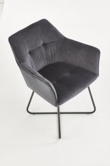 Jedálenská stolička / kreslo K377 sivé