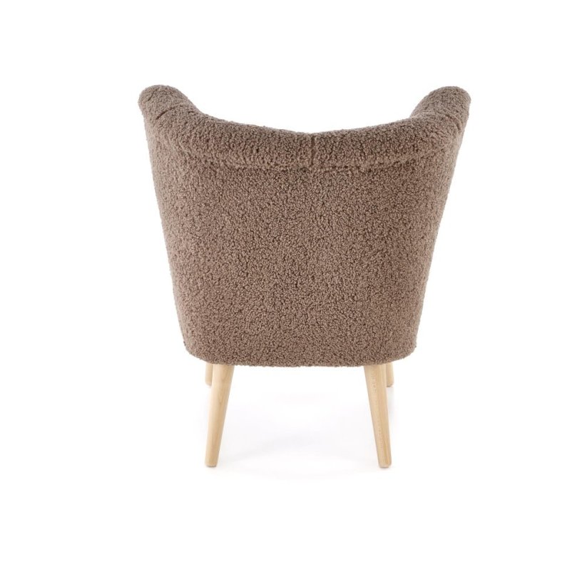 Čalouněné křeslo MOCCA tmavě hnědá