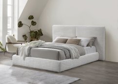 Čalúnená posteľ MADERA 160x200 krémová