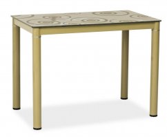 Jedálenský stôl DAMAR tmavo béžový 100x60