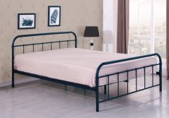 Kovová posteľ LINDA 120x200 čierna