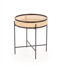 Konferenčný stolík LANIPA rattan/čierny