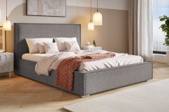 Čalouněná postel BED 8 200x200 tmavě šedá