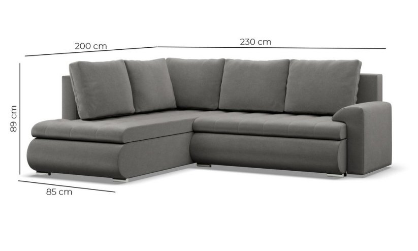 Sedací souprava FORESTA LO PRAVÁ výběr z barev