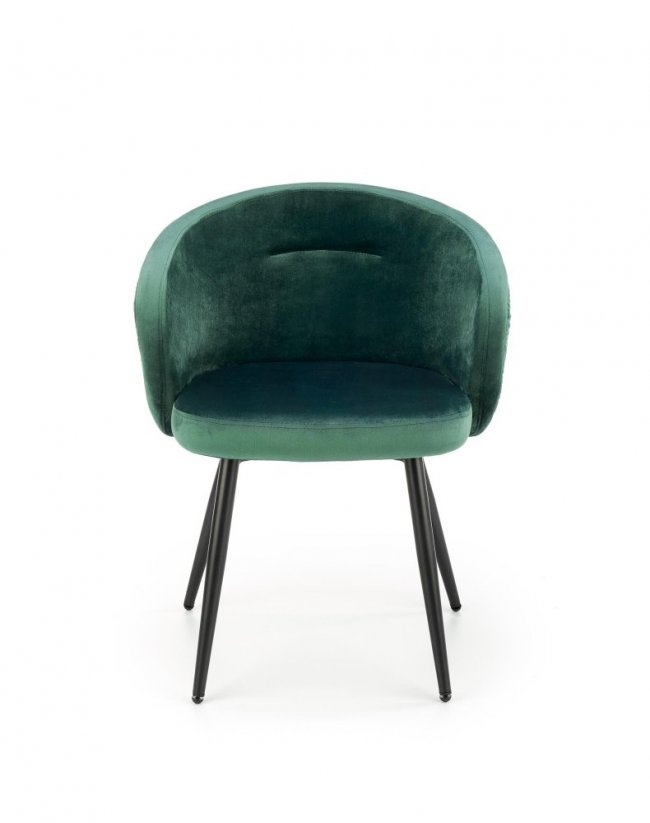 Jedálenská stolička / kreslo K430 tmavo zelená