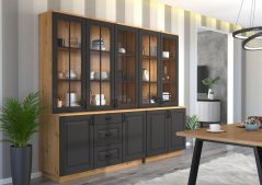 Komoda Flower 100 2D dub artisan/grafit