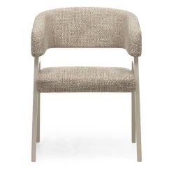 Jídelní židle / křeslo JAKUB šedobéžové/kašmír