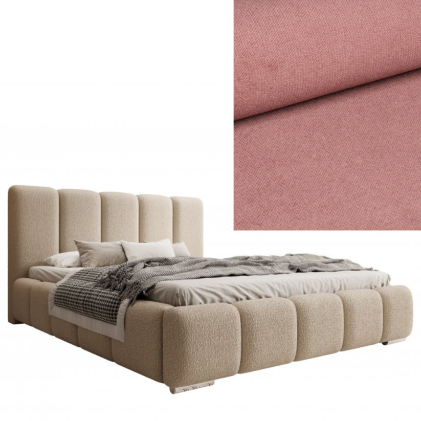 Čalouněná postel BASIC 180X200 výběr z barev - Výběr potahové látky (MD): KRONOS_29