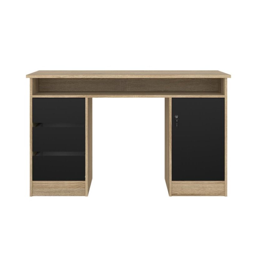 Psací stůl Felix 491 dub sonoma/černá
